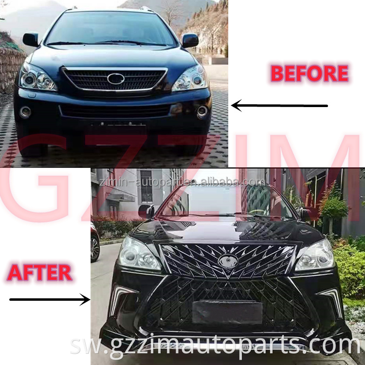 car accessories facelift grille front & rear bumper bodykit for RX330 2006-2008